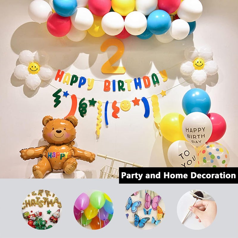 RN RUÍNICE Double Sided Adhesive Dots 500 Pcs Mounting Putty Sticky Tack Clear Removable Round Glue Tape for Wall Crafts Festival Party Decorations - Image 4